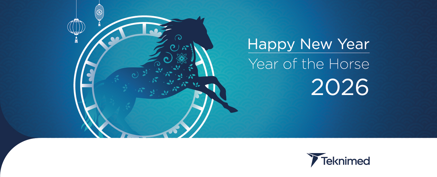 LinkedIn "Happy Lunar New Year!" post with an horse illustration