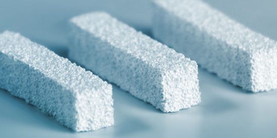 Picture of CERAFORM® sticks with blue gradient background