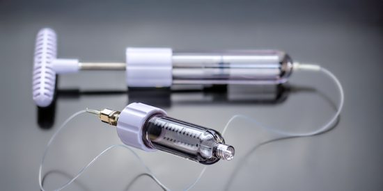 Picture of HighV+® injection system with grey background