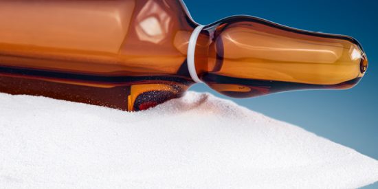 Picture of SPINE-FIX® bone cement with blue gradient background