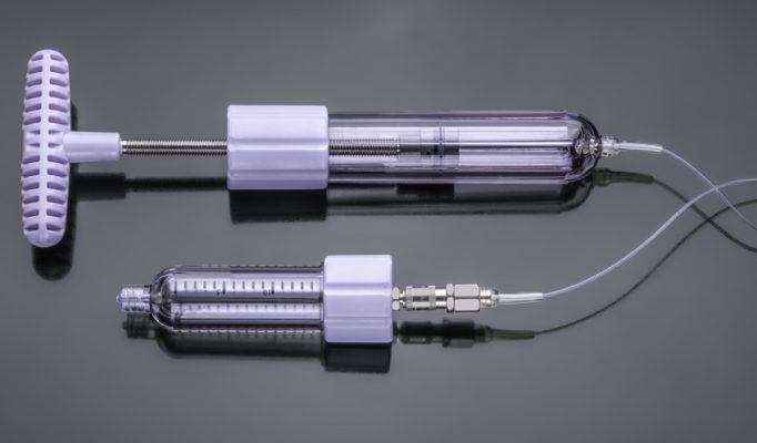 Picture of HighV+® injection system with grey background